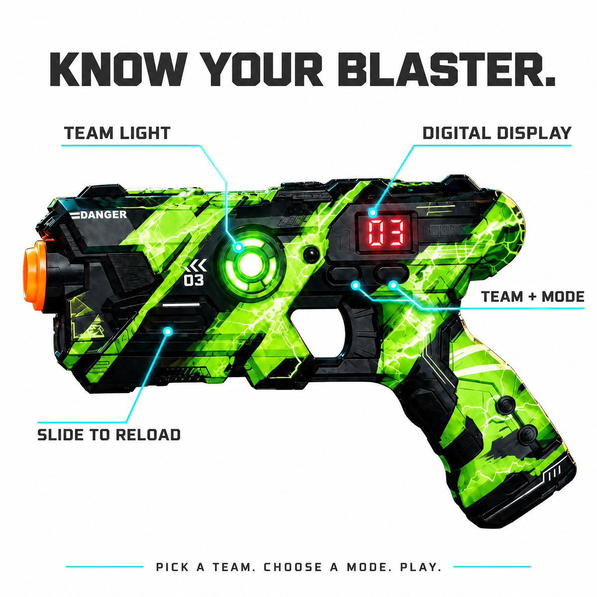 Blaster features